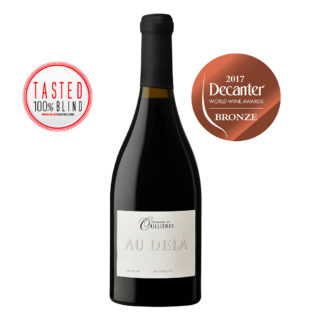 bouteille-vin-rouge-au-dela-coteaux-aix-provence-medaille-red-wine-south-france-vineyard-hve