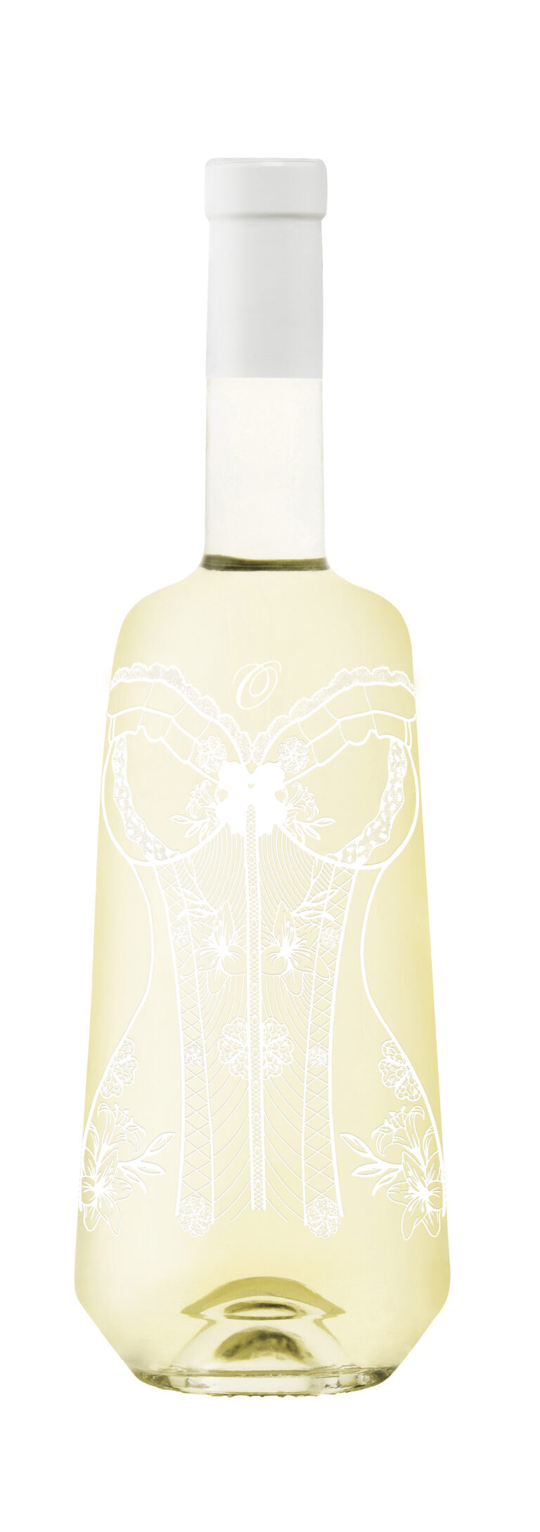 bouteille-vin-blanc-flatteur-provence-coteaux-aix-graphisme-corset-serigraphie-medaille-elle