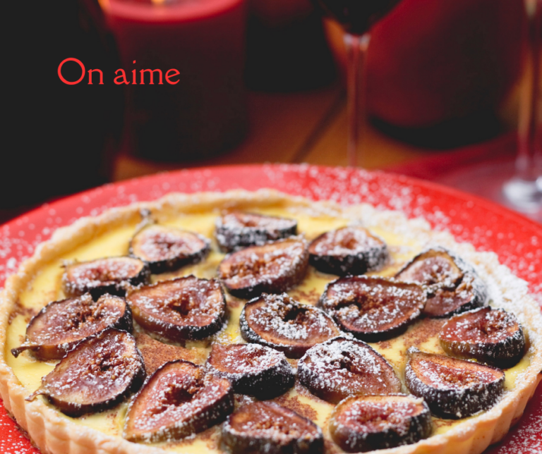 Recette de la tarte aux figues de Provence Recipe for the fig tart from Provence