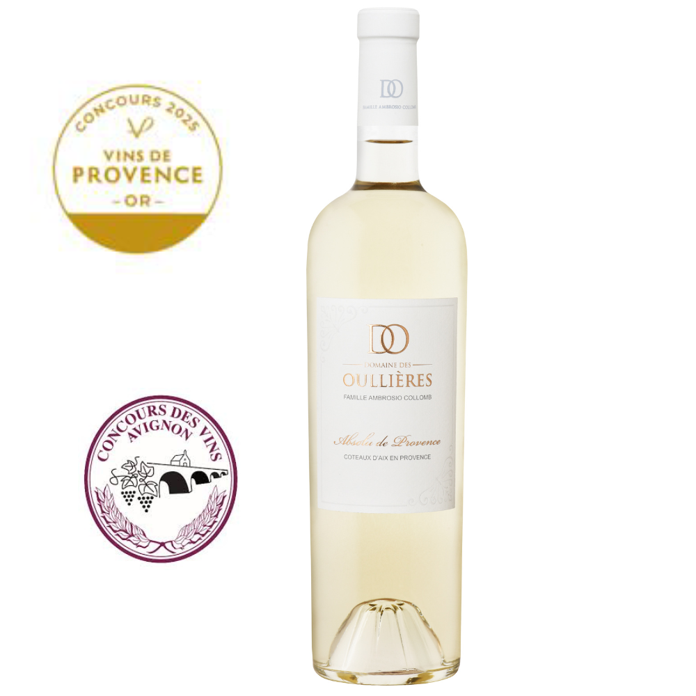 vin_blanc_provence_bouteille_aromatique_absolu Provence White Wine 2024 Absolu, Coteaux d’Aix-en-Provence – Prämierter Weißwein aus der Provence 2024