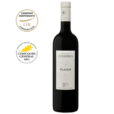 Plaisir Rouge – Vin rouge IGP Bouches-du-Rhône du Domaine des Oullières