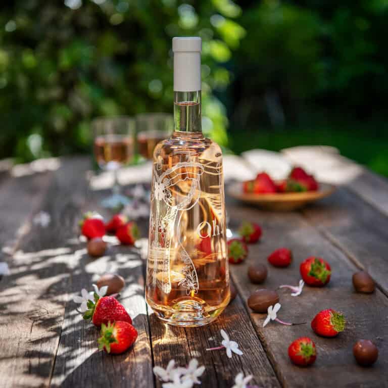 bouteille oh rosé domaine des oullières vin rosé de provence médaillé